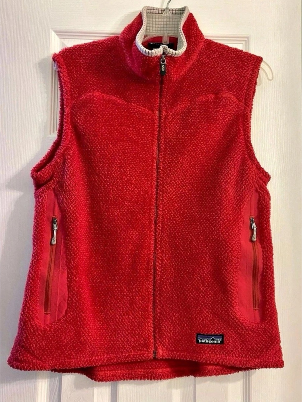 Patagonia Vest Women's coral color Fleece Vest Size Large